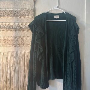 Universal Thread Green Cardigan Soft Lightweight Design